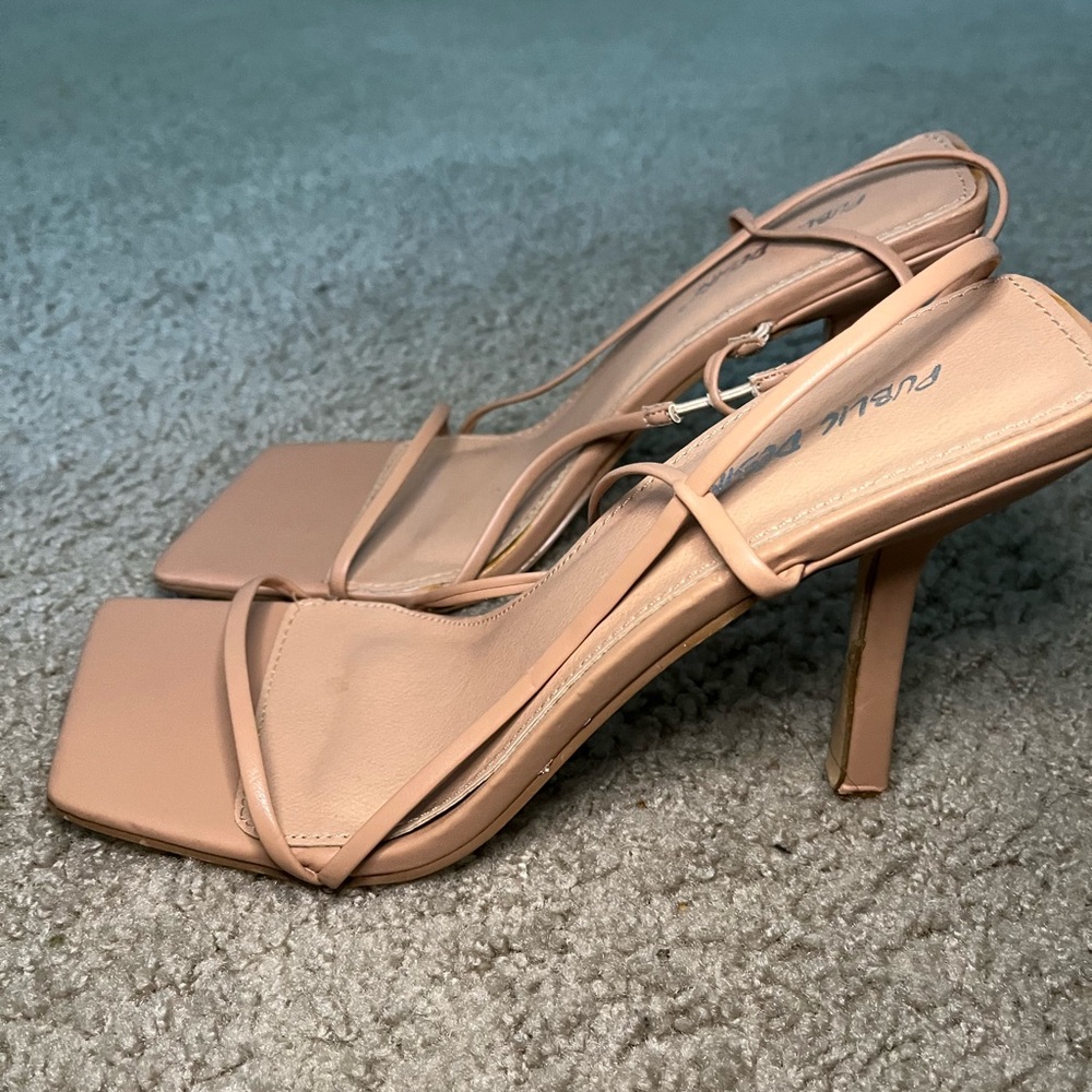 Tan Public Desire Heels